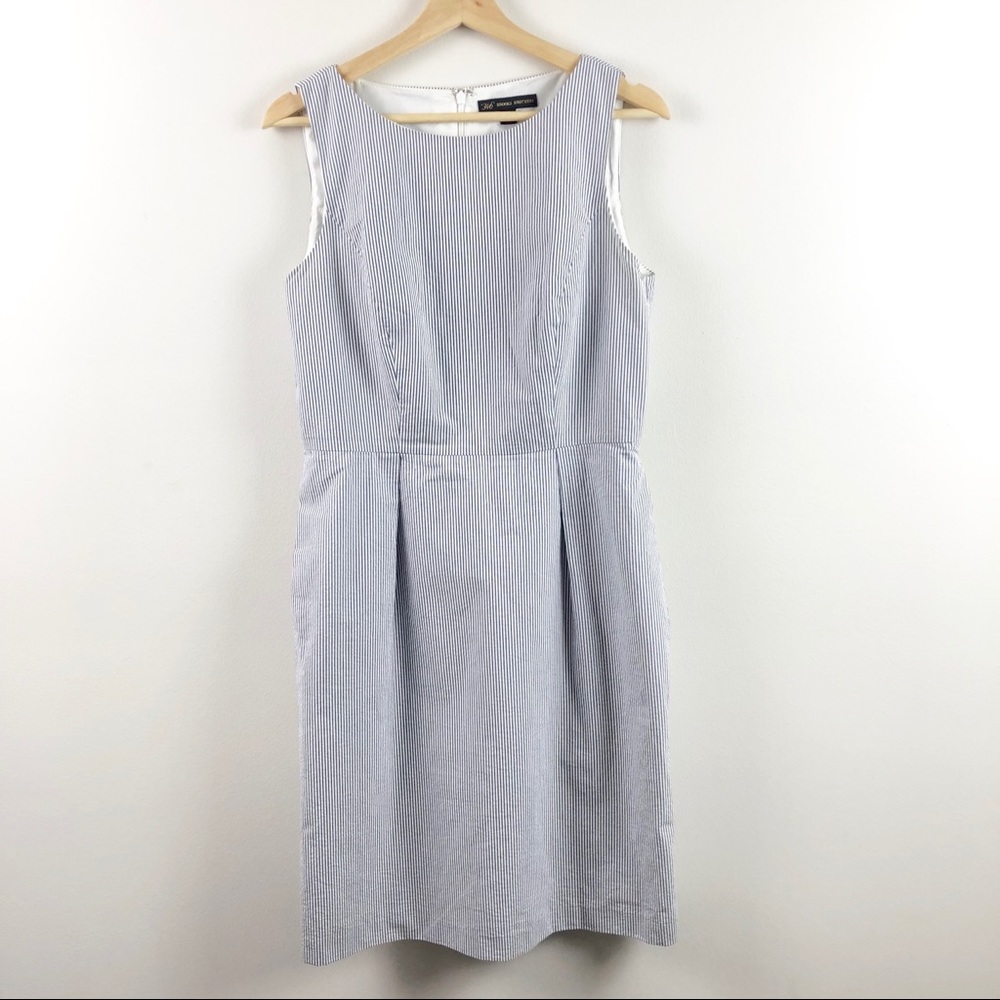 Brooks Brothers Seersucker Sleeveless Dress
